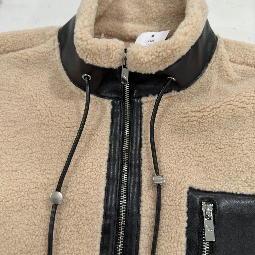 Men's Cream and Black Jacket